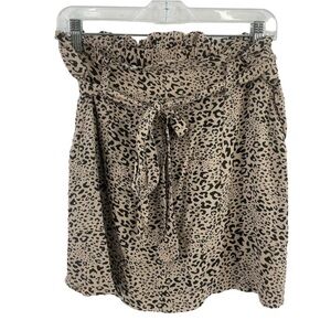 American Eagle Leopard Print Mini Skirt